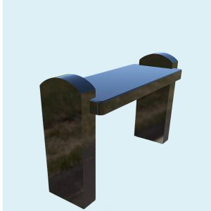 Soliņš granīta melns arkas tipa kājām LP00069